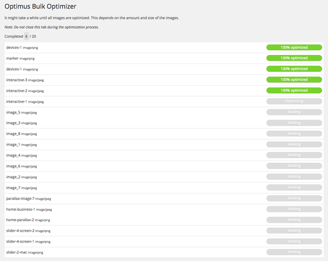 Optimus Bulk Optimizer