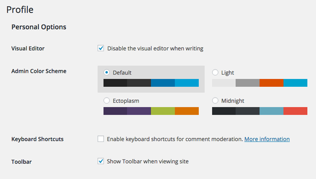 Show WordPress Toolbar