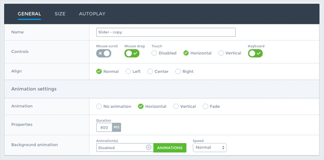 General Settings for Your Smart Slider