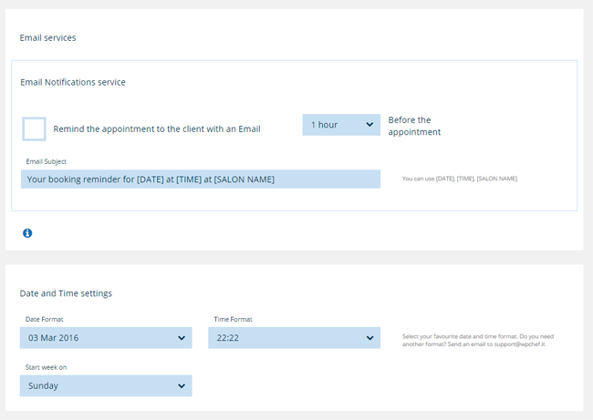 General Settings