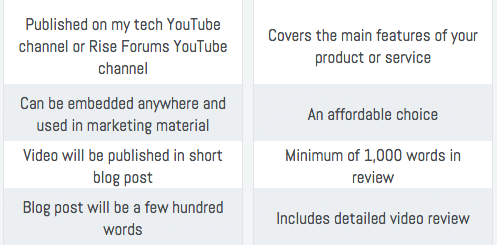 Four Rows of Content