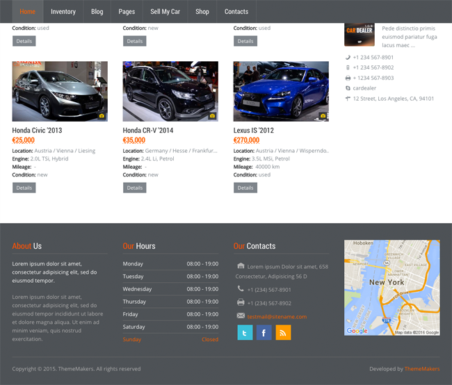 Car Dealer Home Page