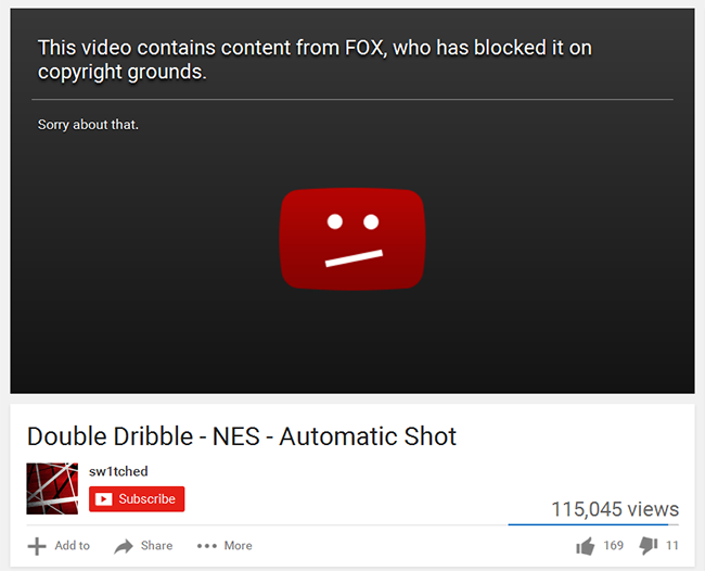 Double Dribble Video Blocked