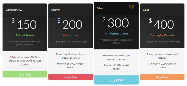 Responsive Pricing Table