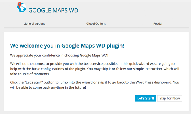 Setting Up Google Maps WD