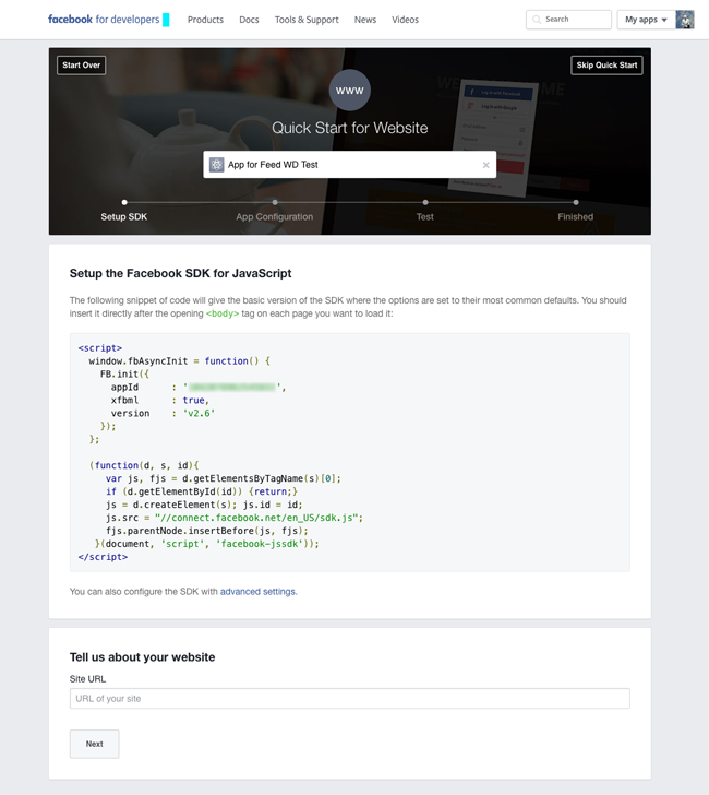 Setup Facebook SDK