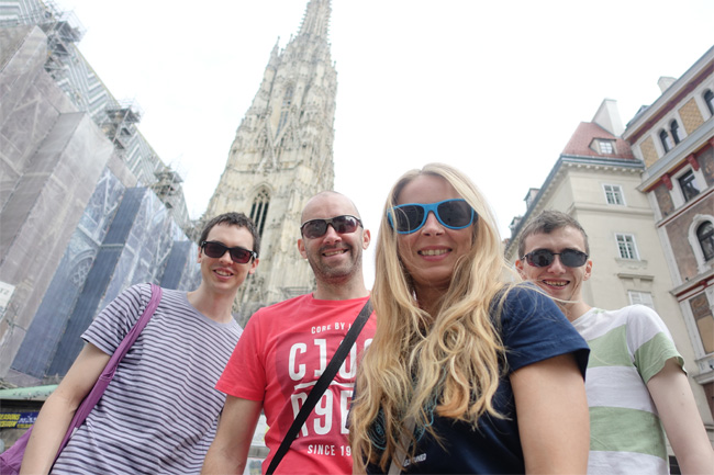 Group Selfie Outside Outside St. Stephen's Cathedral