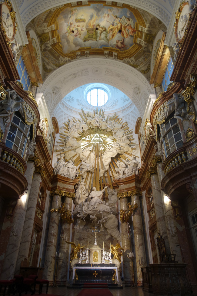 Inside Karlskirche