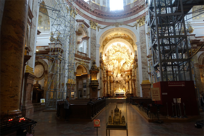 Inside Karlskirche