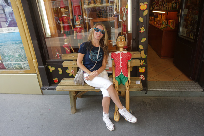 Lisa Next to Pinocchio