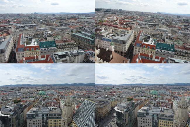 View From the Top of Outside St. Stephen's Cathedral