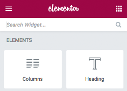 Elements and Widgets
