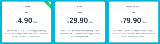 Oberlo Pricing Plans