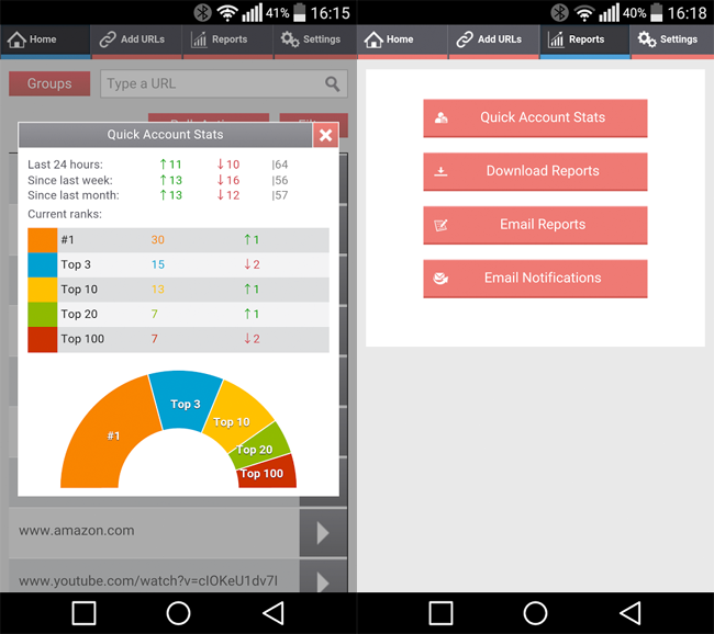 Pro Rank Tracker Smartphone App