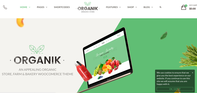 Organik WordPress Theme