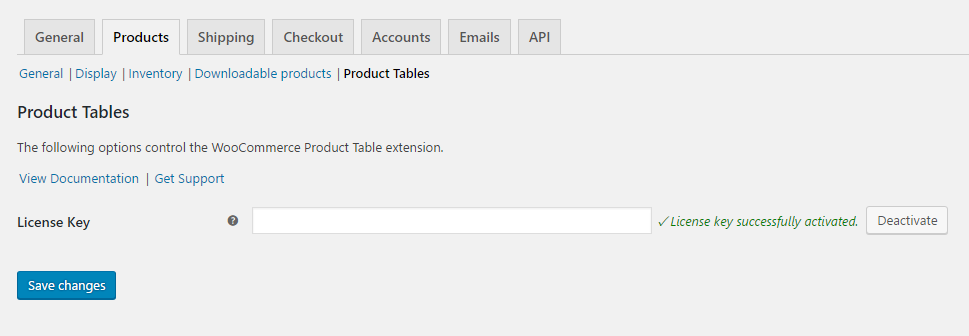 WooCommerce Product Table