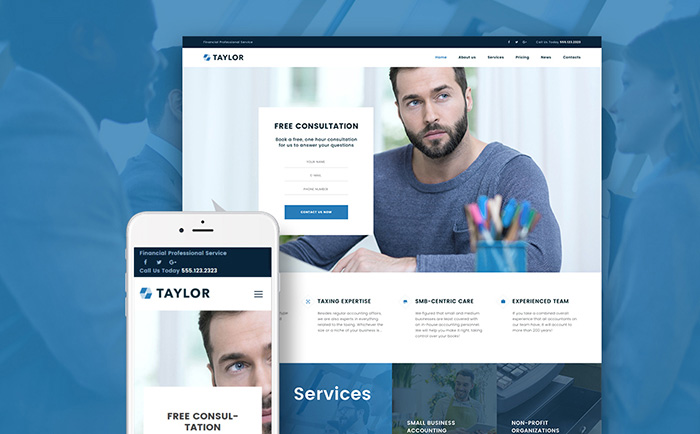 Taylor – Accounting Company WordPress Template