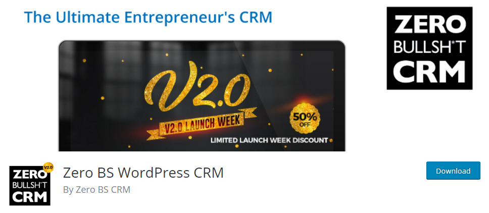 Zero BS WordPress CRM on WordPress.org
