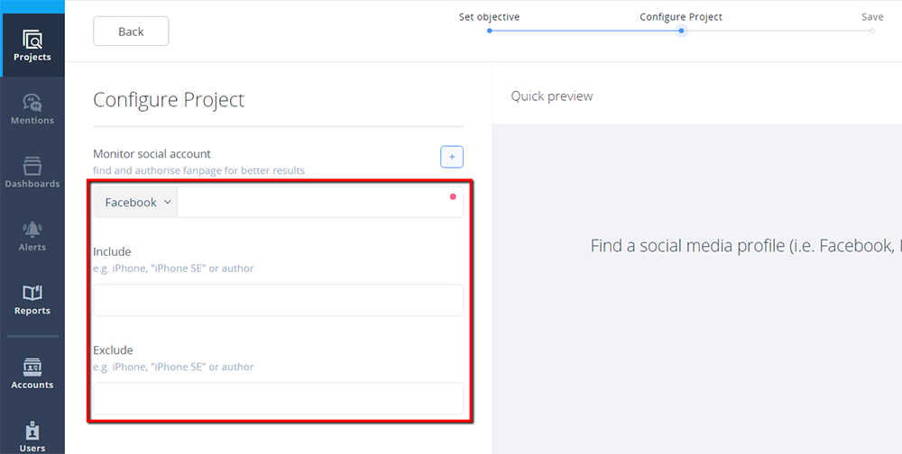 Configure Facebook Project