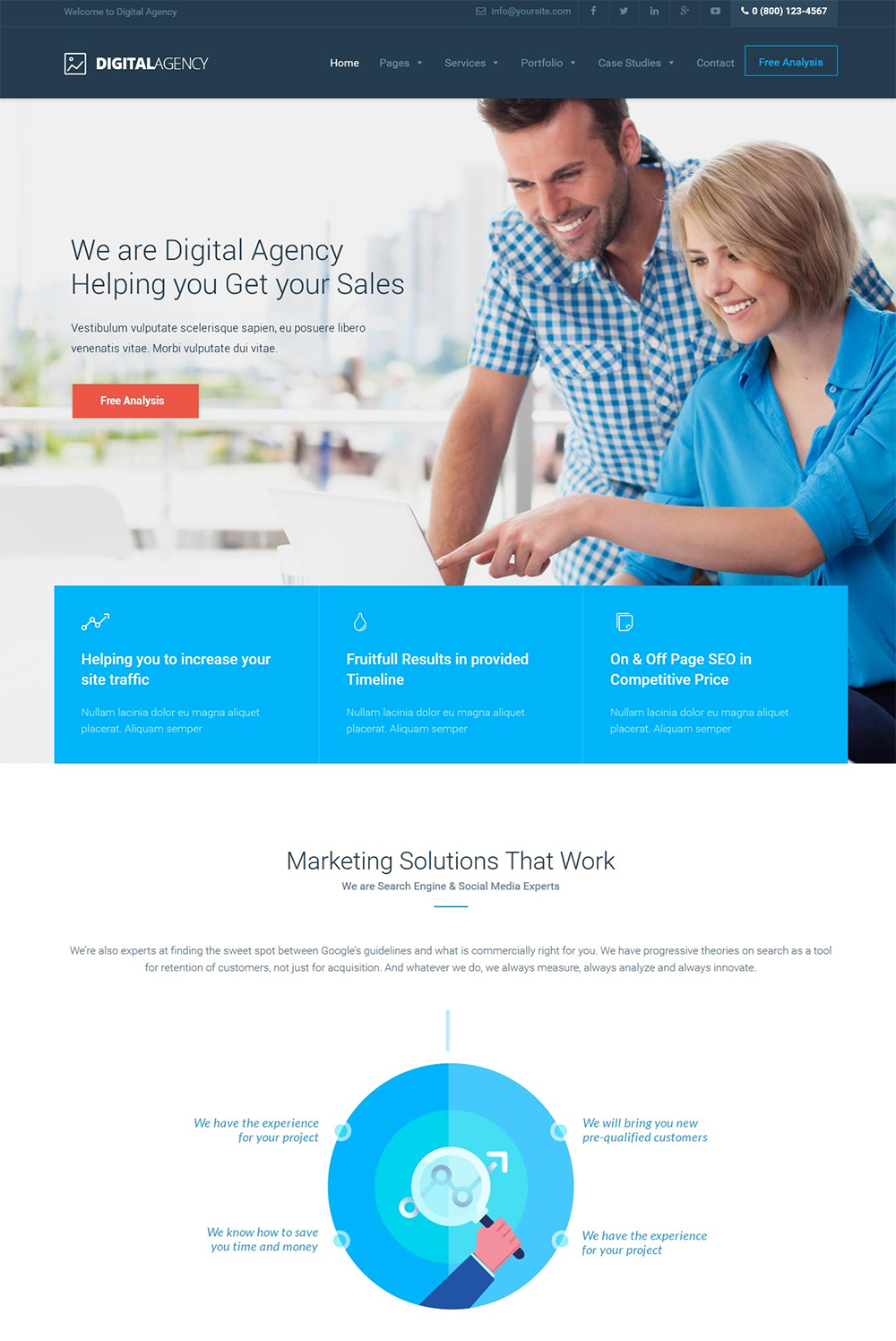 Digital Agency SEO & Marketing WordPress Theme