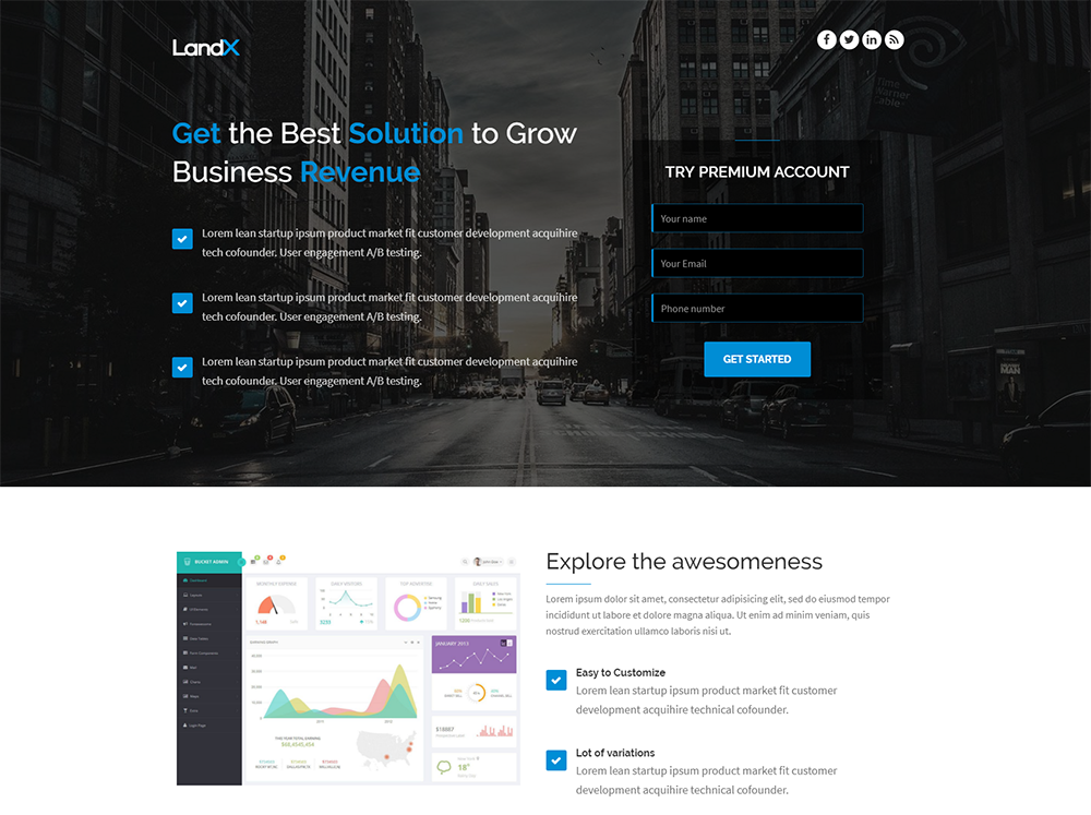LandX - Multipurpose Wordpress Landing Page Theme