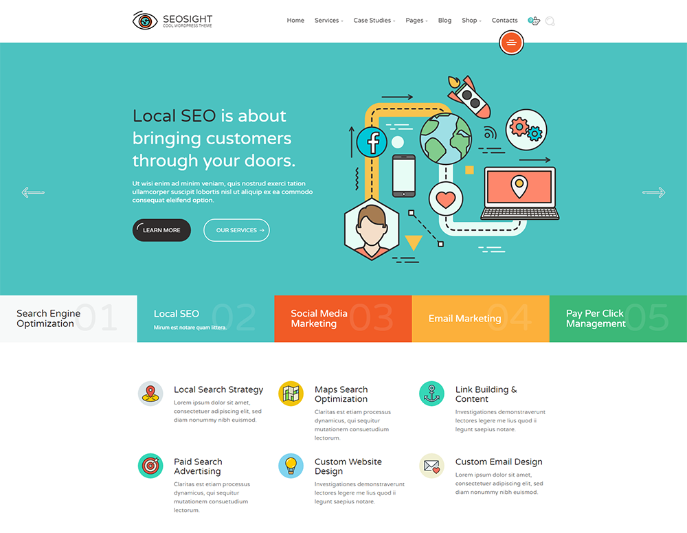 Seosight - SEO, Digital Marketing Agency WordPress Theme