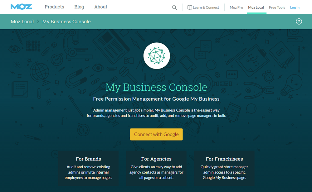 Moz Business Console