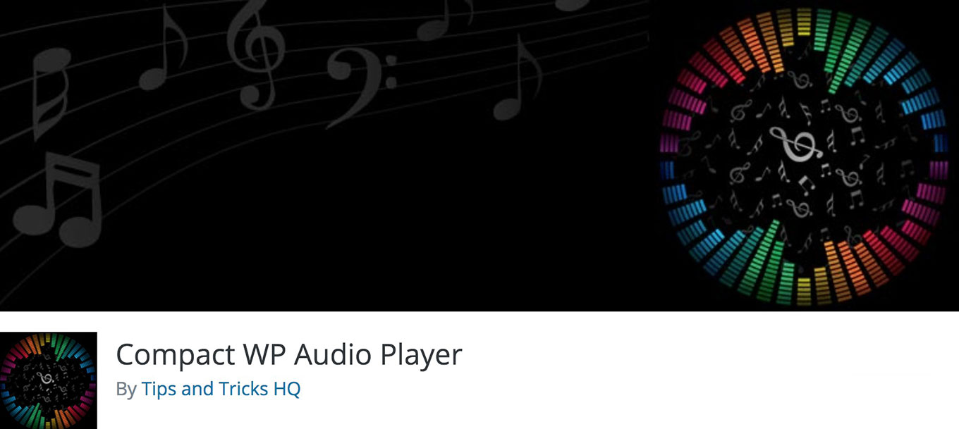 Screenshot of the Compact WP Audio Player