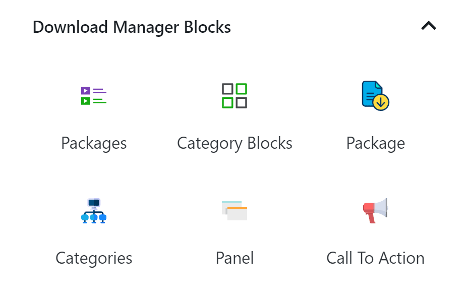 Gutenberg Blocks by WordPress Download Manager