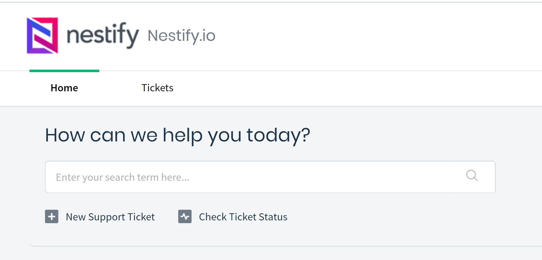 Nestify Support Ticket
