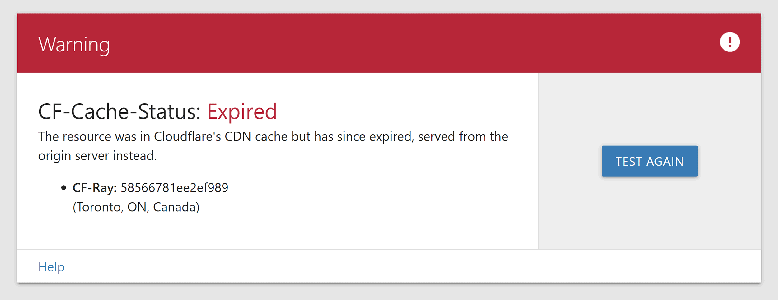 CF-Cache-Status - Expired