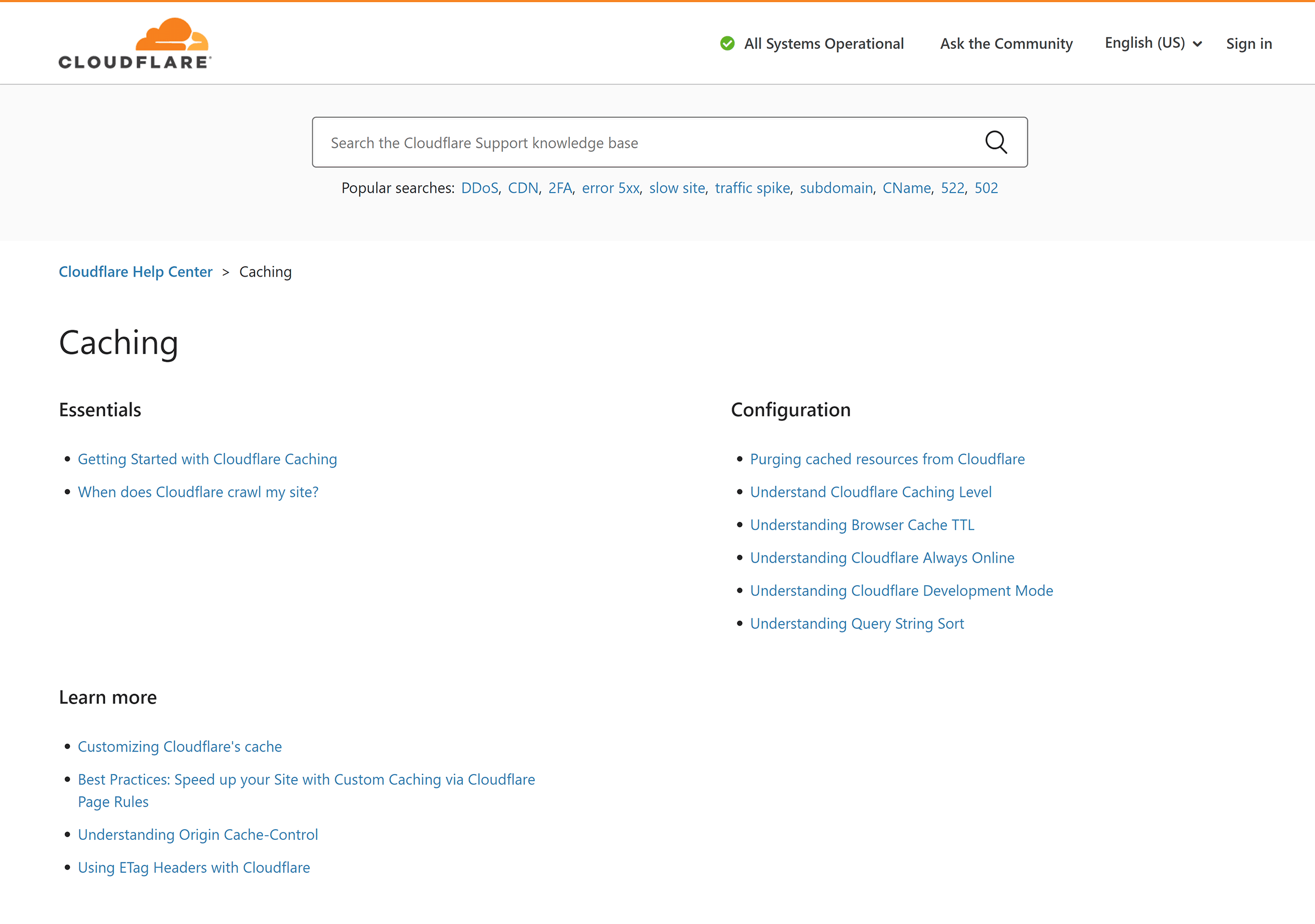 Cloudflare Caching Guide