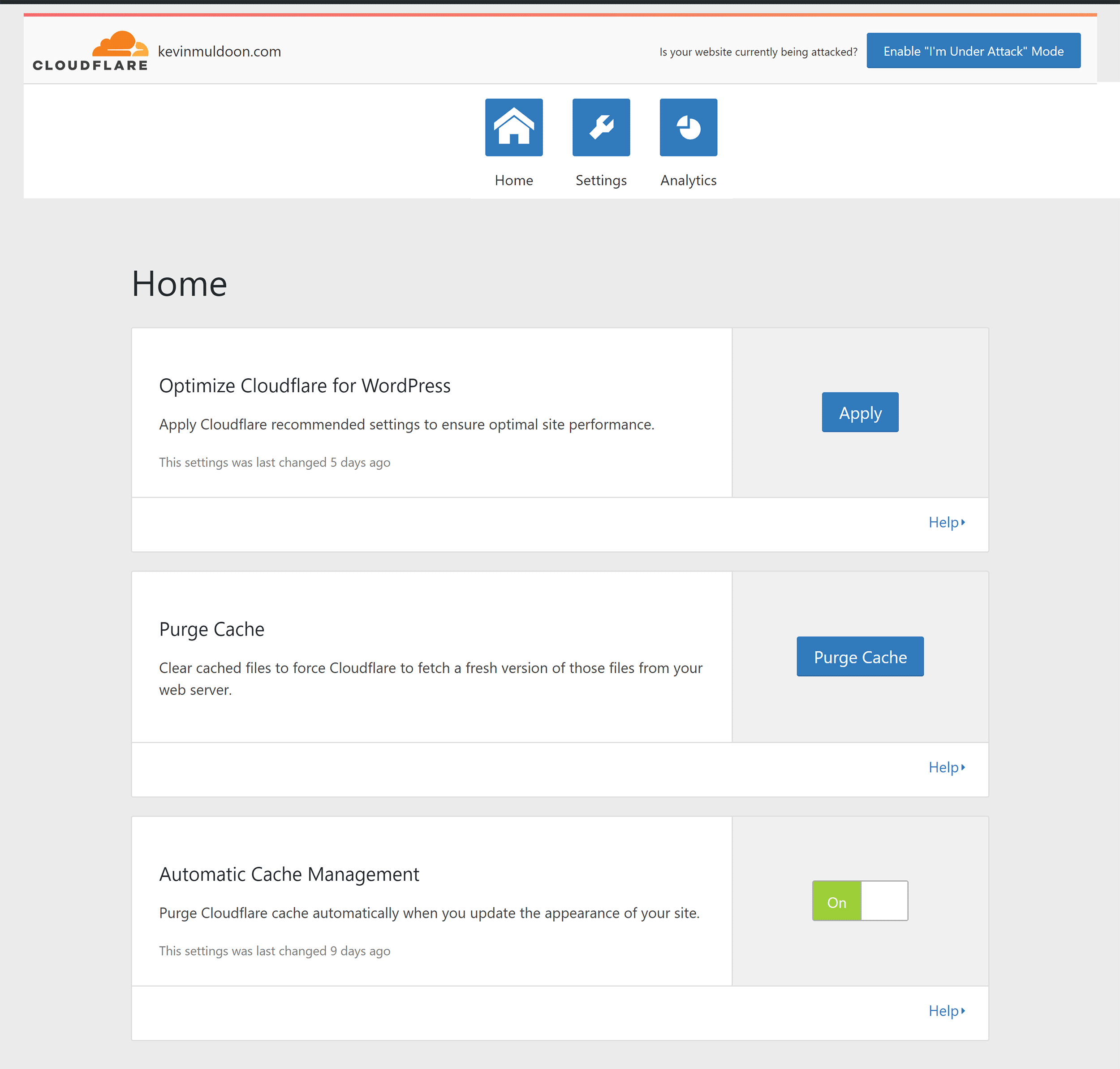 Cloudflare Home Page