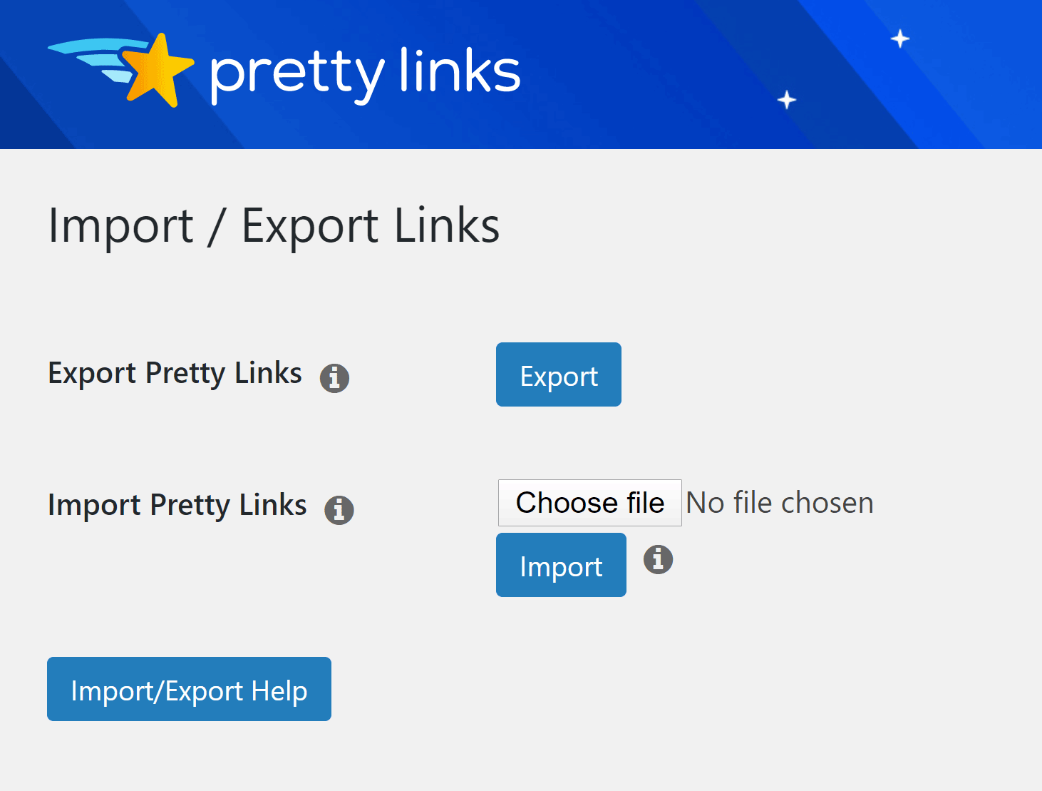 Importing and Exporting Links