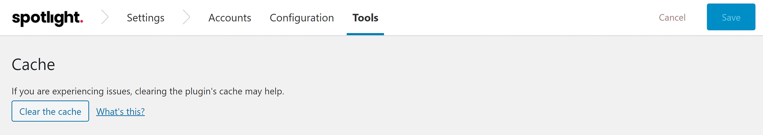 The Tools Page