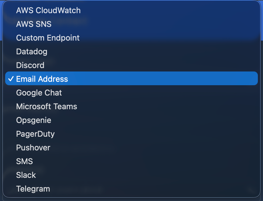 Get notified instantly using your preferred contact methods.